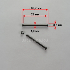 Крепление для ремешка: 28 мм, ø1,8 мм, Dark Grey | Diesel