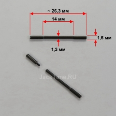 Крепление для ремешка: 14 мм, ø1,3 мм, Dark Grey | SM Hanowa
