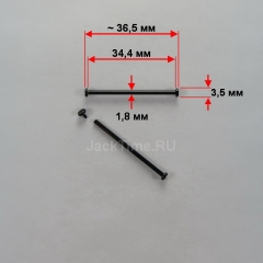 Крепление для ремешка: 34,4 мм, ø1,8 мм, Black | Diesel
